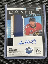Sam Reinhart - 2025-26 Upper Deck SP Game Used Banner Year Auto - Panthers   /10