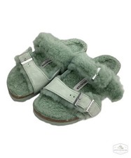 BIRKENSTOCK Arizona Shearling Rivet Women's Sandals Size JP 23cm