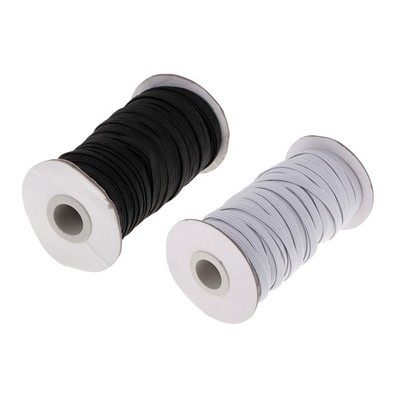6mm Wide 21 Meters Long Springy Stretch Knitting Elastic Band Spool with High