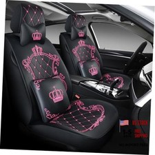 Leather Car Seat Coversfull Coverage Seat Coversuniversal Black Rose Leather Car Seat Coversfull Coverage Seat Coversuniversal Black Rose