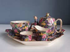 1930s Royal Winton Grimwades Chintz Breakfast Set for One Hazel Pattern