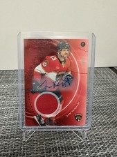 2025-26 Upper Deck SP Game Used Sam Reinhart Red Auto Jersey /65 Florida