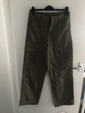 Ladies H&M Size 10 28W/31L Cargo Pants Chinos Khaki 