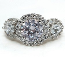 1CT Treated White Sapphire 925 Solid Sterling Silver Ring Sz 6,7,8,9 MB2