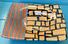 10 1/4" RECTANGULAR HANDMADE AND ARTIST SIGNED BOWL 2015 ROB SANDERS art pottery — photo 1