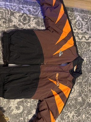 Vintage Apex One Cleveland Browns Shark Tooth Puffer Jacket Adult MEDIUM M NFL