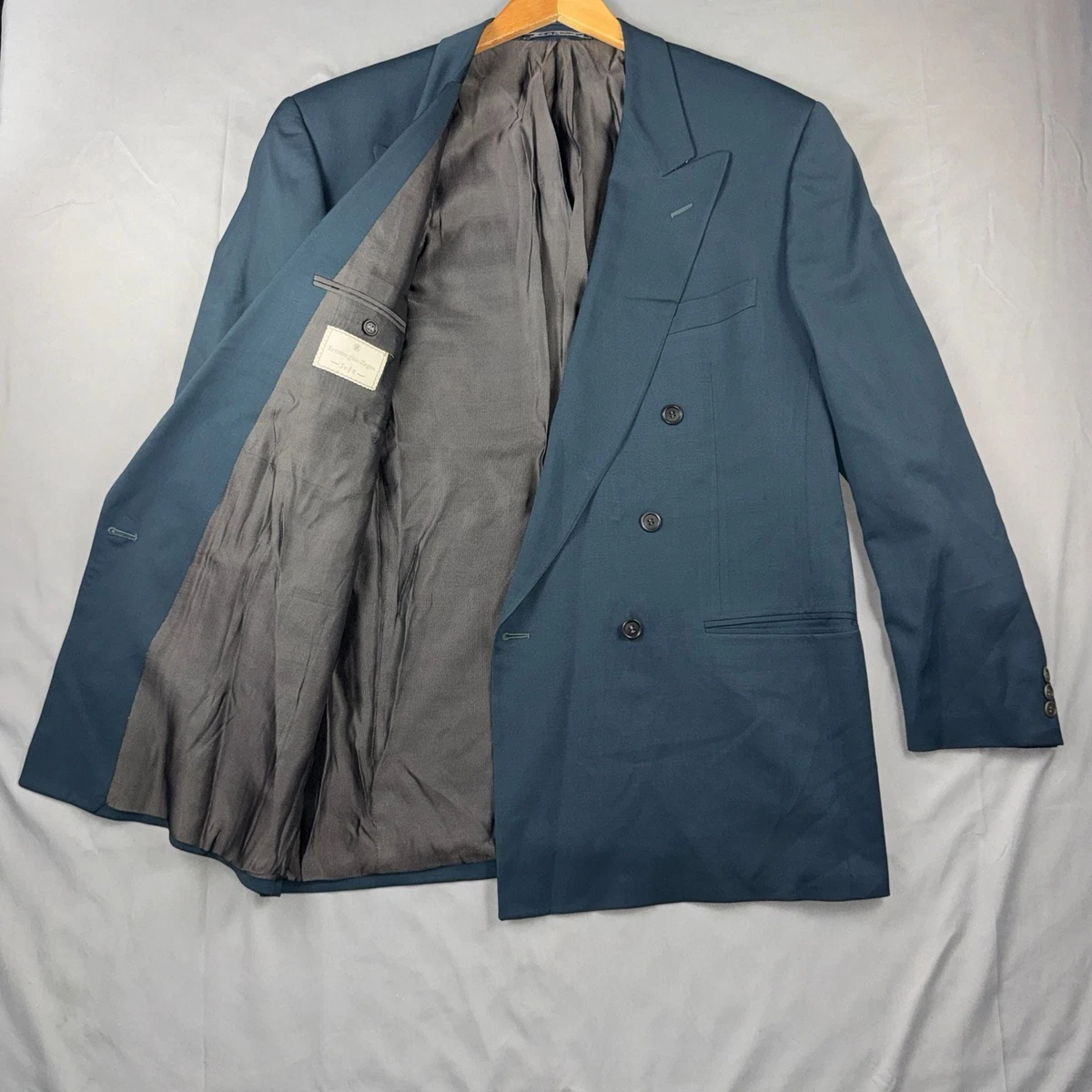 Ermenegildo Zegna Blue Double-Breasted Suits & Blazers for Men for