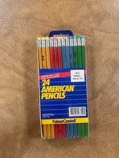 Vintage Fabercastell American No. 2 Pencils Lot of 24 Real Wood Barrel. Rare