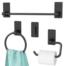 4 Pieces Bathroom Hardware Set, Stainless Steel Bathroom Accessory Set, 16 In...