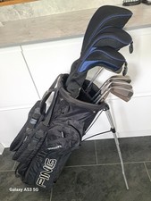 SUPERB FULL SET OF MENS PING i3 OVERSIZE BLUE DOT GOLF CLUBS, RIGHT HANDED