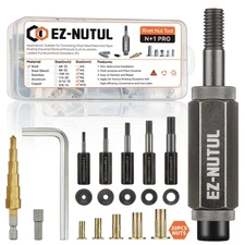 Multi-Grip Rivet Nut Installation Tool Set Pre-Bulbed Shank Flat Head Threade...