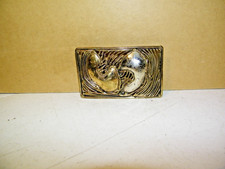 Retro See Through Unique Shaped Gold Color Replacement Belt Buckle