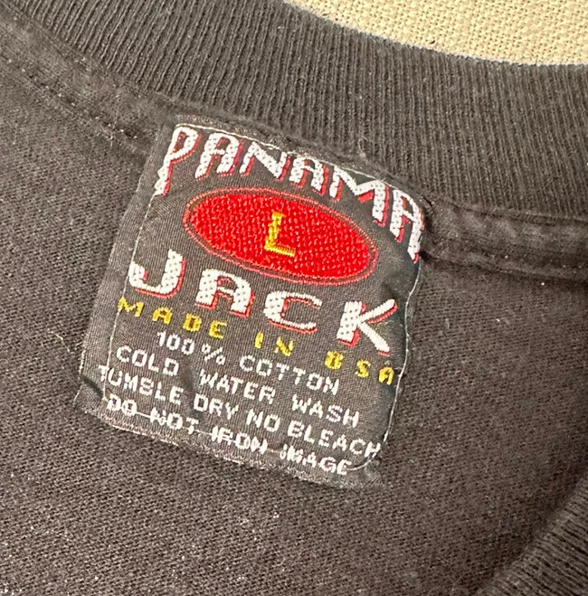 Camiseta Floral Negra Manga Corta Grande Panama Jack Florida Damas De Colección Foto 4 de 4