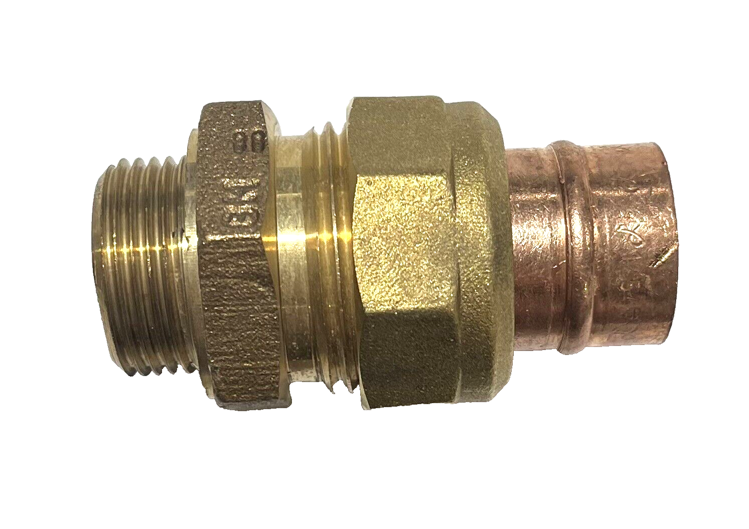 Yorkshire Pegler 22mm x 3/4"" BSP male union connector. Solder ring. YP69 08841