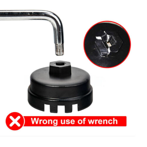 Oil Filter Cap Wrench Cup Socket Remover Tool For Toyota Lexus 14 Flutes 64MM - Picture 9 of 13