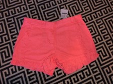 NWT, Crewcuts, Ruffled Neon Orange Shorts. Size 10. Amazingly Cute 