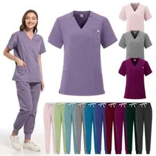 Operating Room Medical Uniform Scrubs Set Nurse Dental Surgery Suit Workwear New