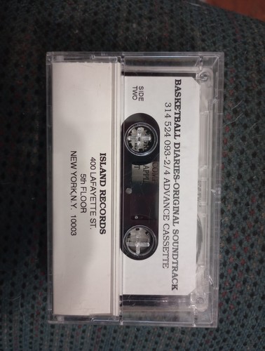The Basketball Diaries Soundtrack Cassette Tape (1995) PROMO/ADVANCE TESTED - Picture 2 of 2