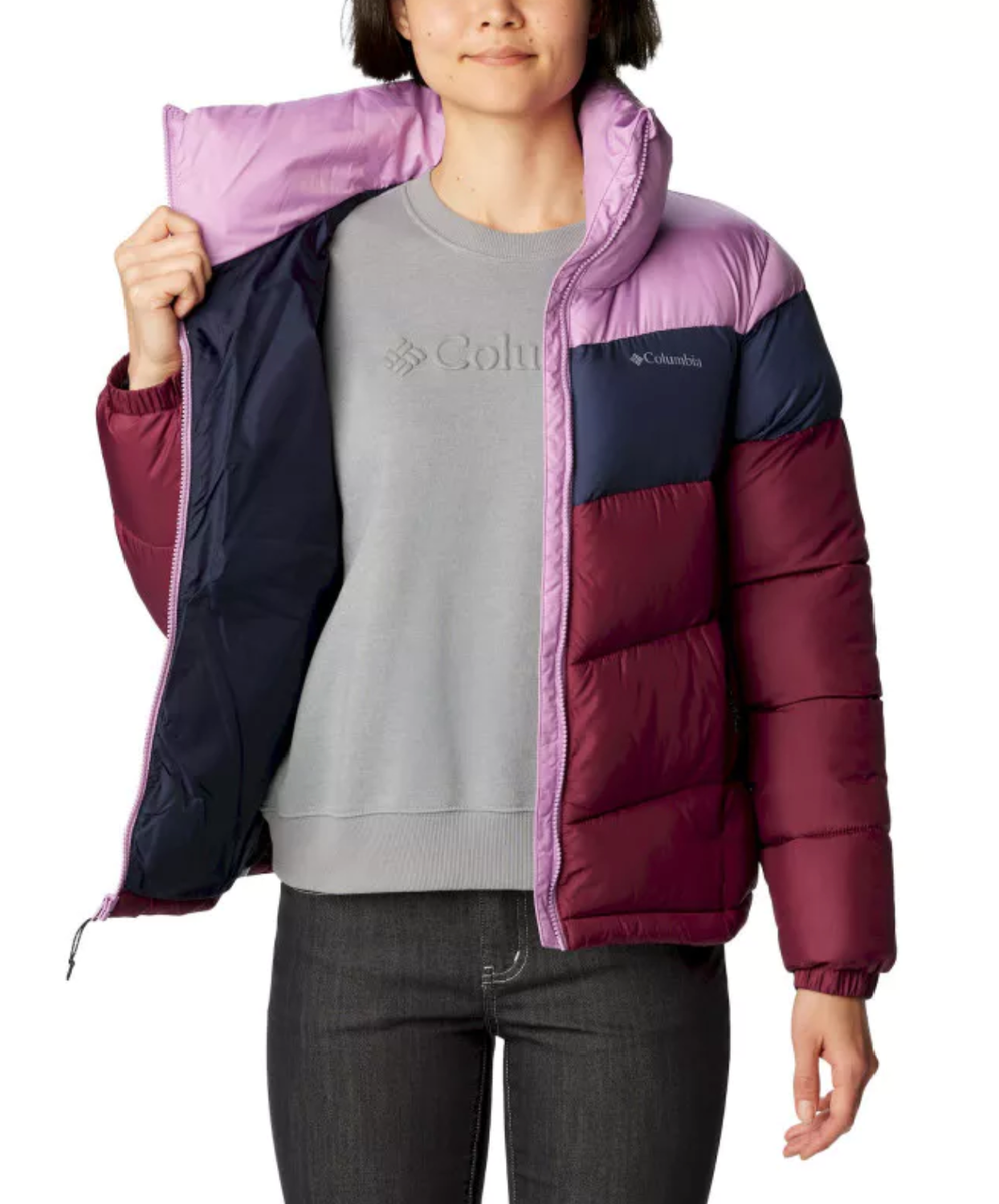 Columbia puff down jacket y2kドローコード COLUMBIA Puffect Color Blocked Jacket Plus Size 2X Marionberry