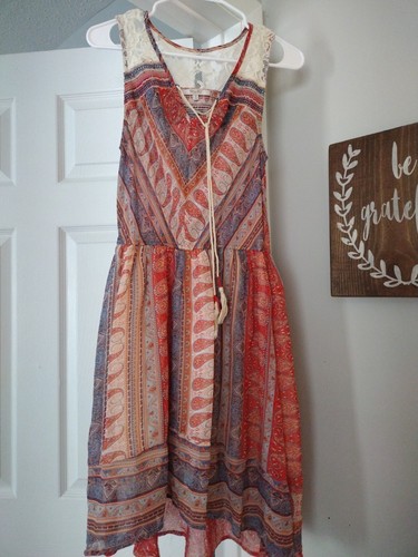 Miss Me Women's Boho Sleeveless Dress Size Medium Multicolor - Picture 4 of 4