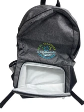 Gray Backpack With Insulated Cooler Pocket & Environmental Services Logo 45e