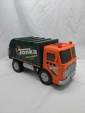 Hasbro 2010 Tonka Recycling Green Dump Truck Toy Lights And Sound Work 12"