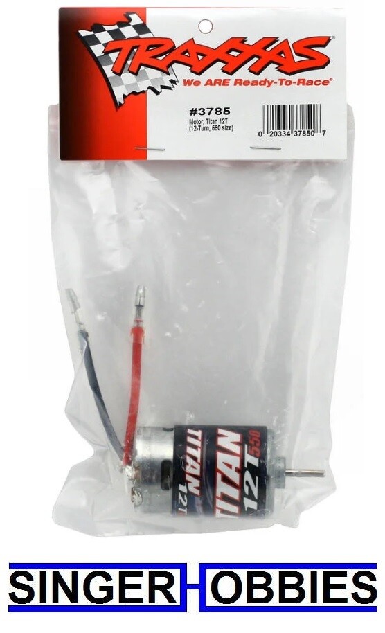 Traxxas 3785 Motor, Titan&reg; 12T (12-Turn, 550 size) New TRA3785 TRA1