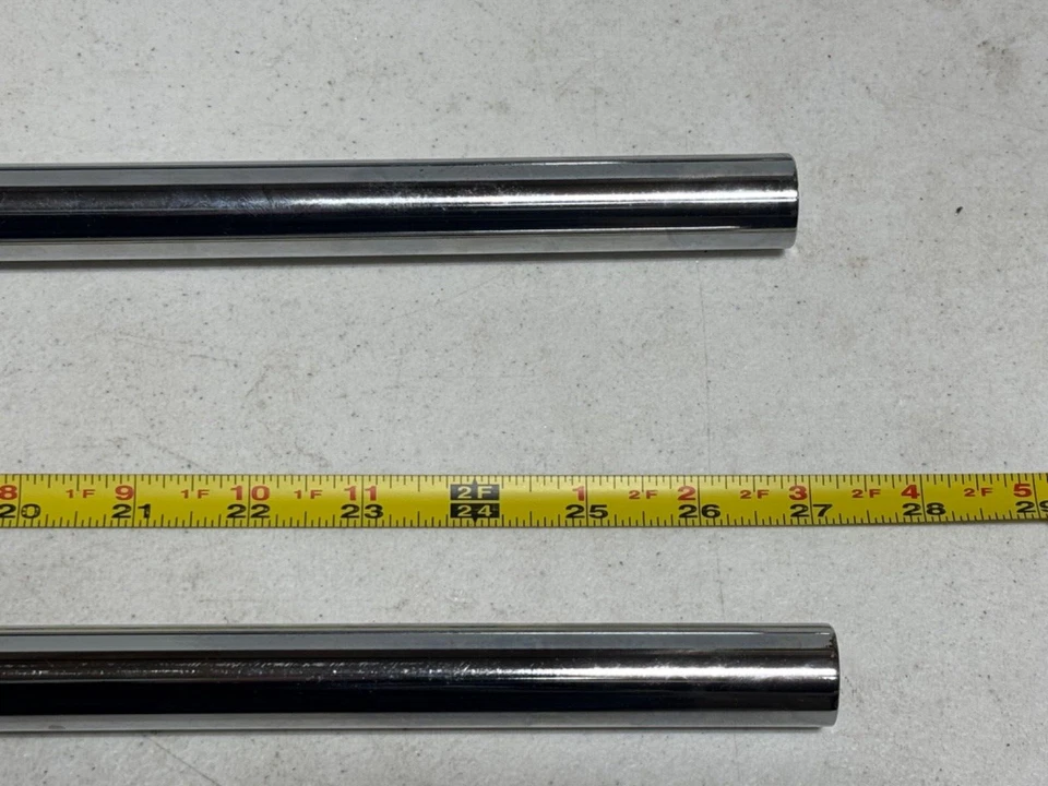 1928-31 Ford Model A 1932 33 34 Front Axle 27" Hairpin Radius Rods Steel CHROME - Image 2 of 4