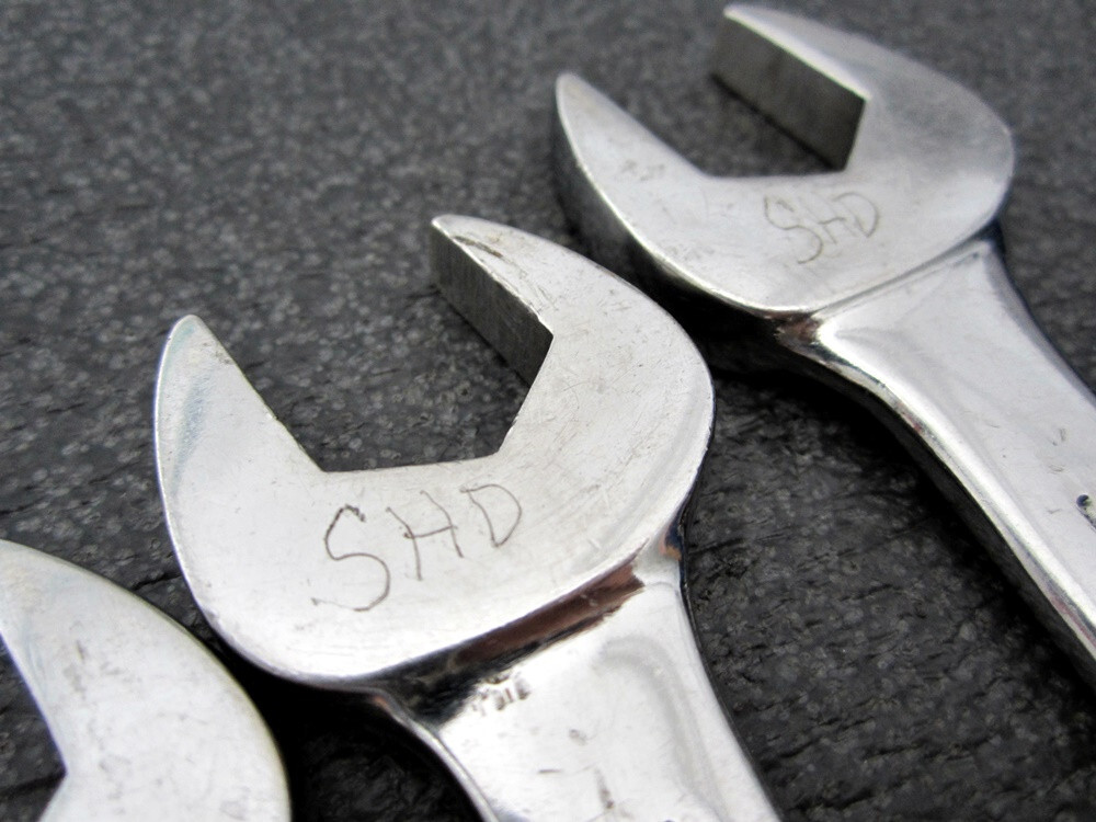 Vintage MATCO 5pc SAE 6pt Combination Wrench Set WCL Made in USA