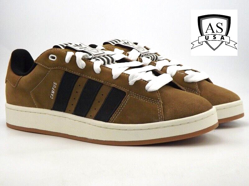 ADIDAS CAMPUS 00S YNUK SHOES Size 13 Brown Desert/Black /White IE2175 thumbnail 2