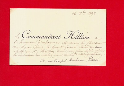 CX31-VISITENKARTE-LE COMMANDANT HILLION-[LYCÉE LOUIS LE GRAND]-1896