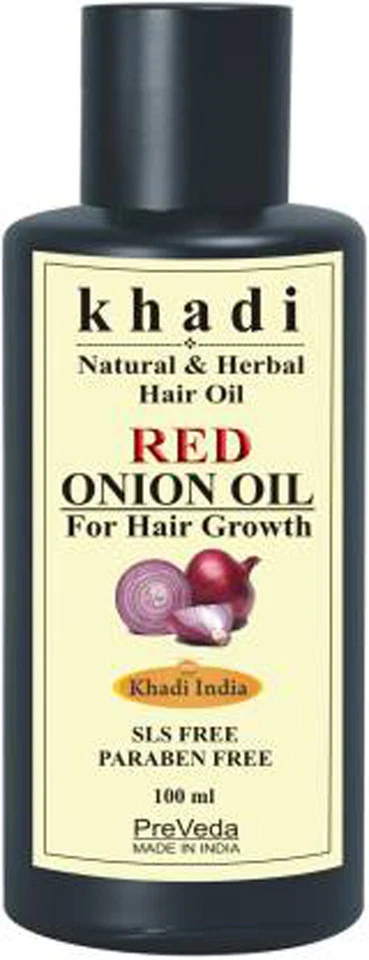 Khadi Red Onion Fast Hair Growth Oil with Natural & Premium Herbal Oil - 100 ML - Image 2 of 3