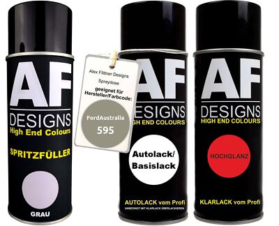 Spritzfüller Set für FordAustralia 595 Light Nordic Green Metallic Klarlack Spri