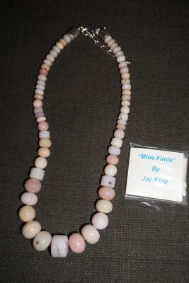 MINE FINDS by JAY KING Genuine Pink Opal Necklace, Sterling Silver Beautiful