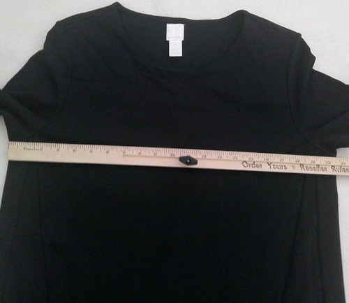 Abito donna nero manica lunga H&M Basics taglia L - Foto 6 di 11