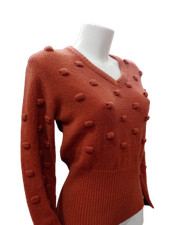 Maglione da donna maglioncino pullover  aderente scollatura a v invernale 42 44