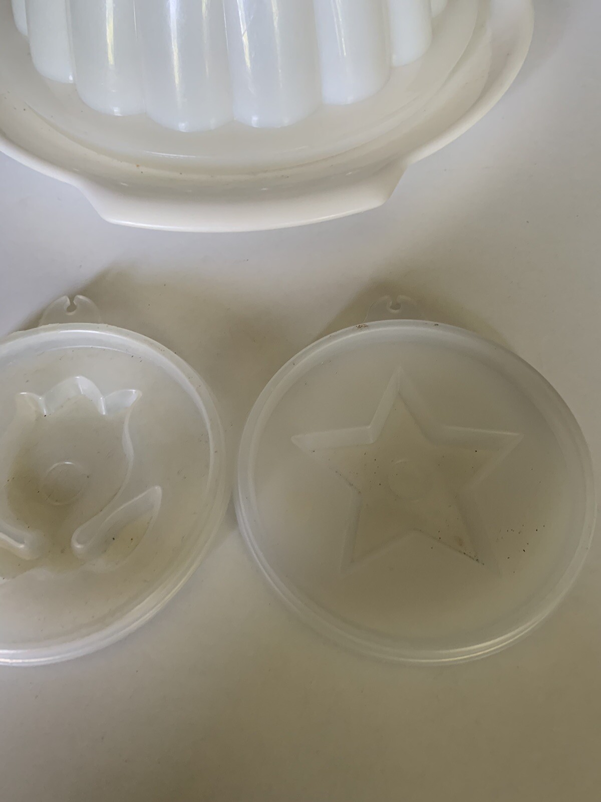 Vintage Tupperware Jello Mold Jel-N-Serve Gelatin w/ 3 Lids 5 Piece Set