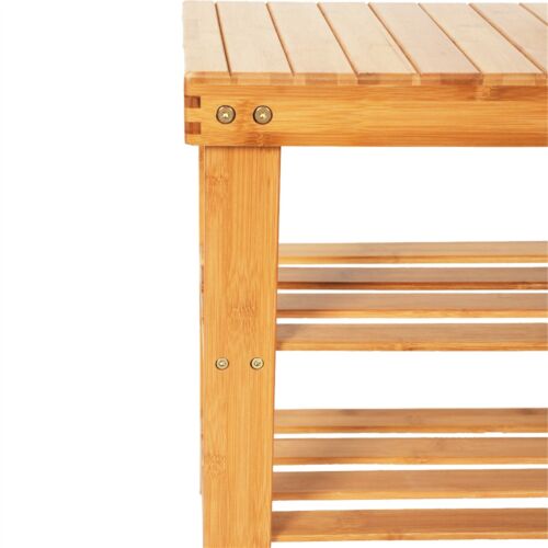 Bamboo Shower Stool Seat Folding Bathroom Sauna Spa Bench Chair Wooden Bath US - Picture 7 of 69