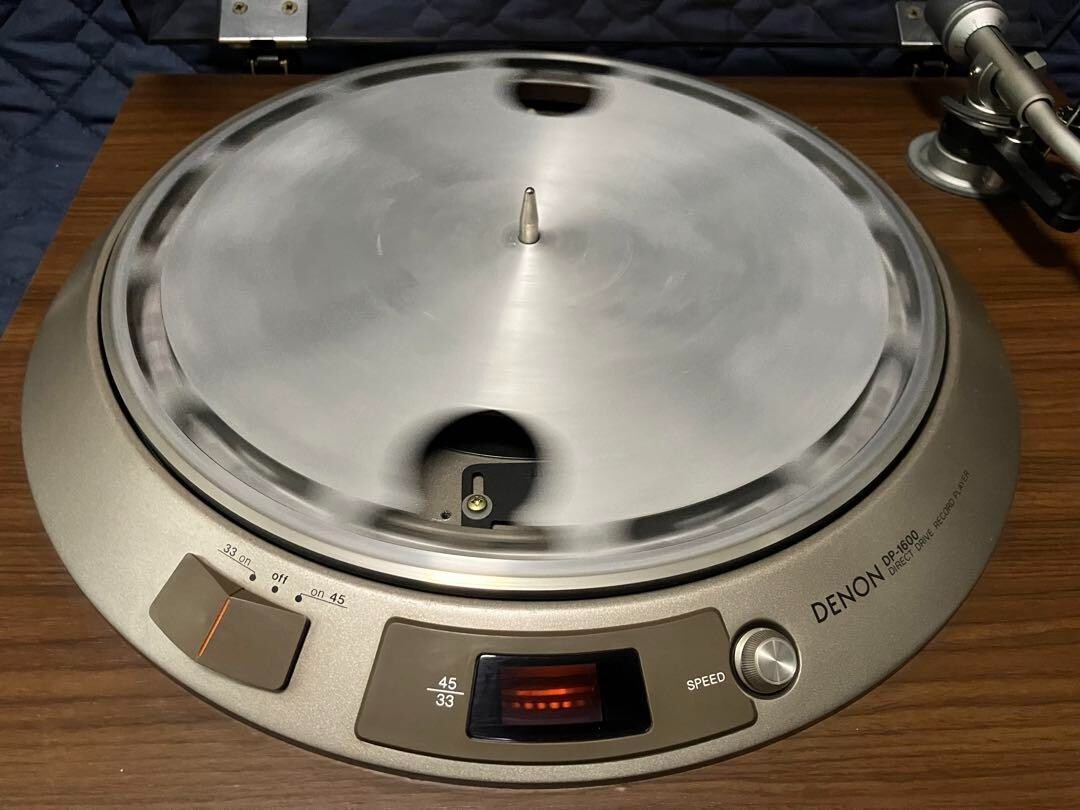 DENON レコードプレーヤー　DP-1600 Denon DP-1600 Fully Automatic Direct Record Player Turntable Good