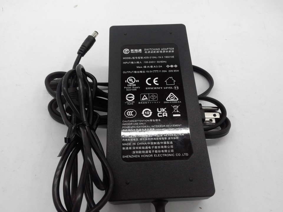Genuine Hoioto AC/DC Adapter Model ADS-210NL-19-3 190210E 19V 11.05A ...