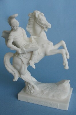 Maska 6-620W Alexander der Grosse 17 cm Alabaster Weiss Serie Krieger 