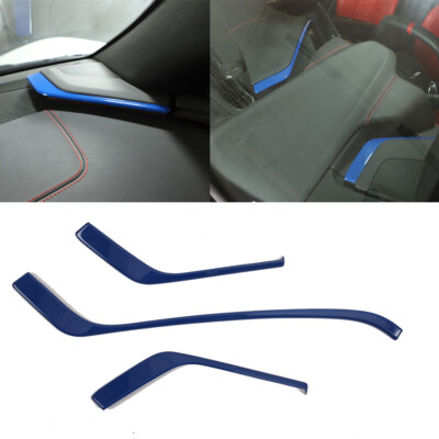 Blue ABS Center Console Side Instrument Trim Für Corvette C8 2020-2023 3PCS