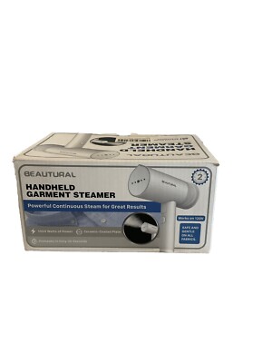 Beautural Handheld Garment Steamer, 1000W, Model: 722NA-0009, YPZ-146, White