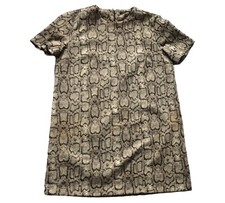 Zara Woman Dress Snakeskin Print Evening Cocktail Large