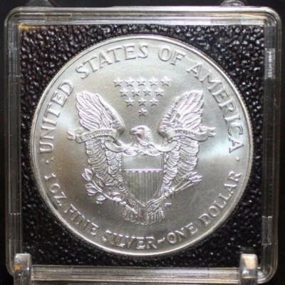 6 ASE Silver Eagle Quadrum Intercept 2x2 Coin Holder Capsule 40mm Storage Case