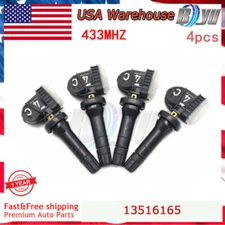 4x New Tire Pressure Sensor TPMS 13516165 For GM Chevrolet Silverado GMC 433Mhz