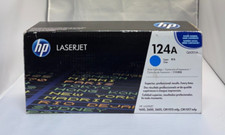 HP 124A Cyan Toner Cartridge Q6001A Genuine Original for LaserJet 1600 / 2600 /