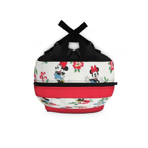 Minnie Mouse Floral Backpack, Disney Backpack, Minnie Mouse Bag, School Backpack