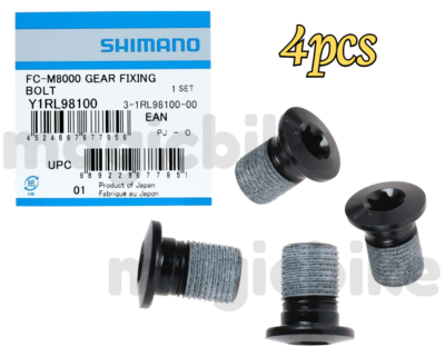 Shimano Deore XT FC-M8000 M8 x 11mm Chainring Bolts New (4 pieces)