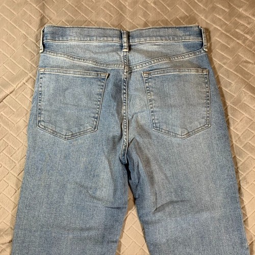 Old Navy Unisex Kids 16 Jeans Blue Slim Straight Light Wash Adjustable Waist - Picture 10 of 11
